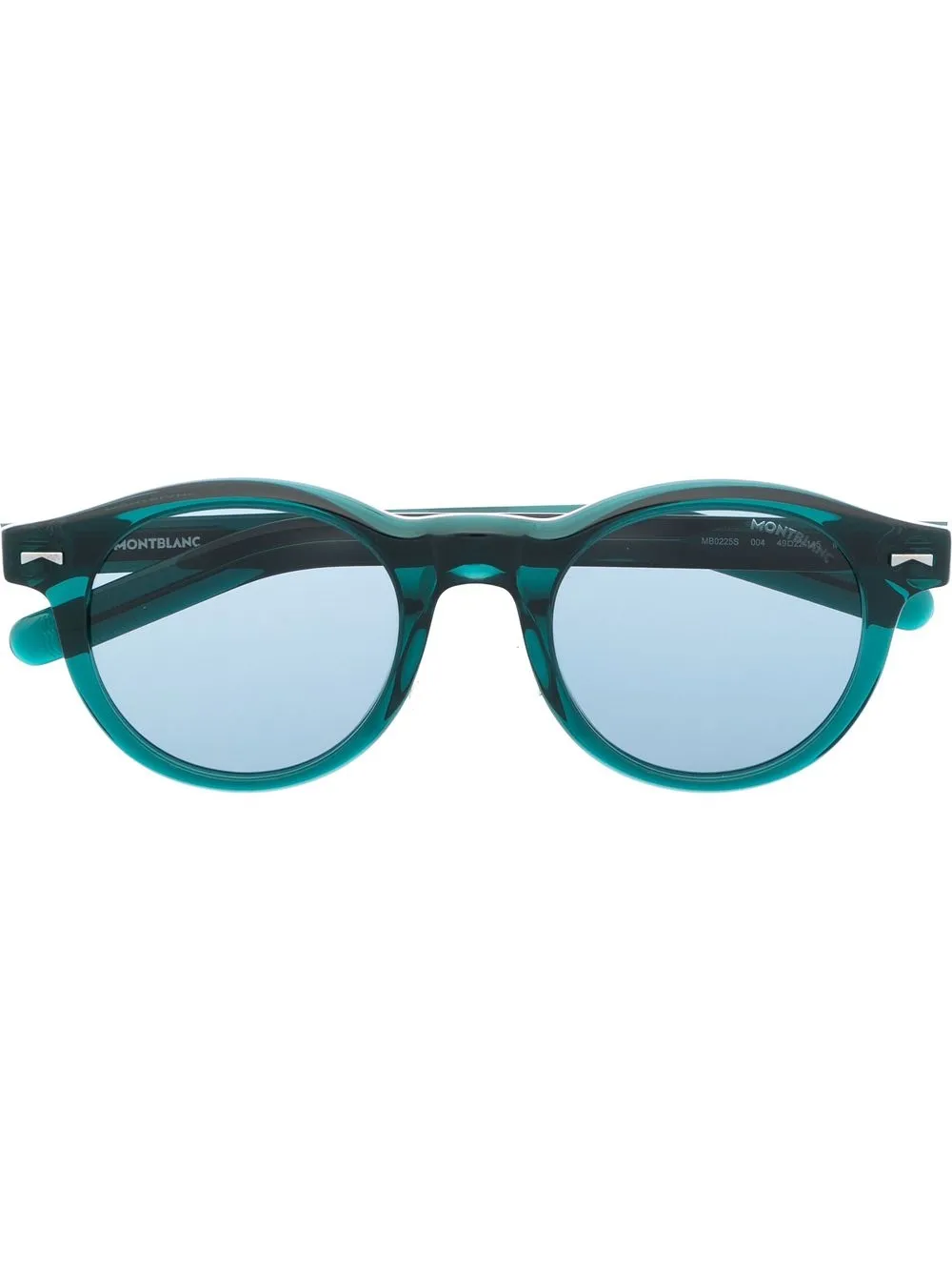 

Montblanc lentes de sol con armazón redonda - Verde