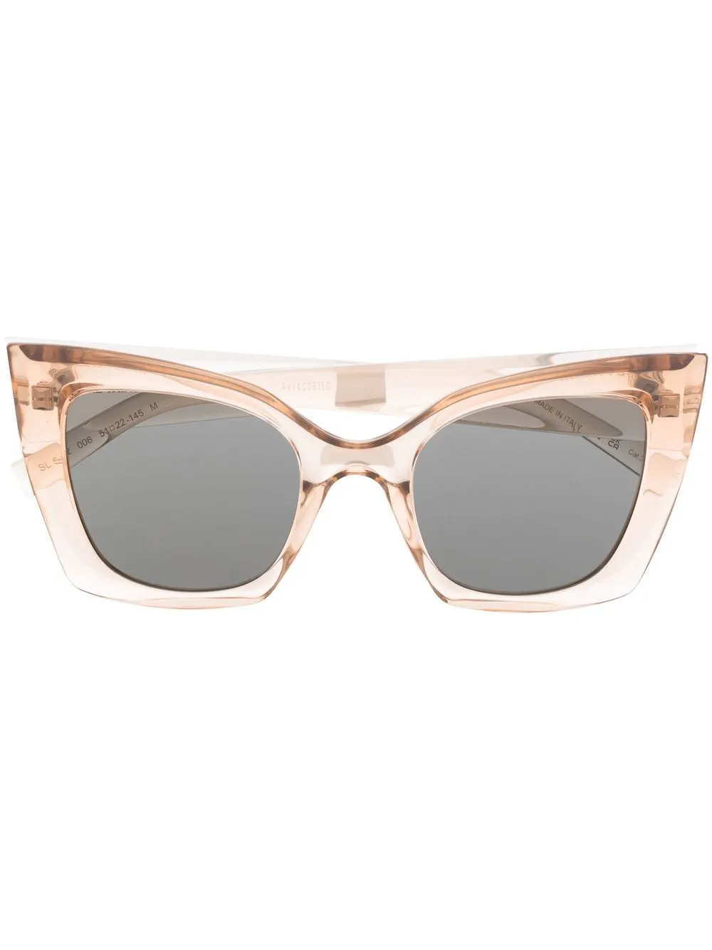 

Saint Laurent Eyewear lentes de sol con armazón cat eye transparente - Neutro