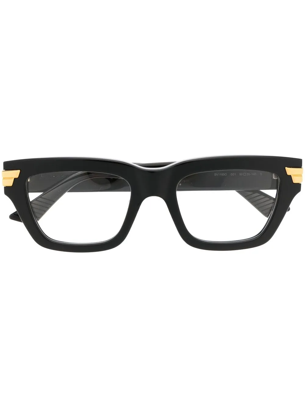 

Bottega Veneta Eyewear lentes con armazón cat eye - Negro