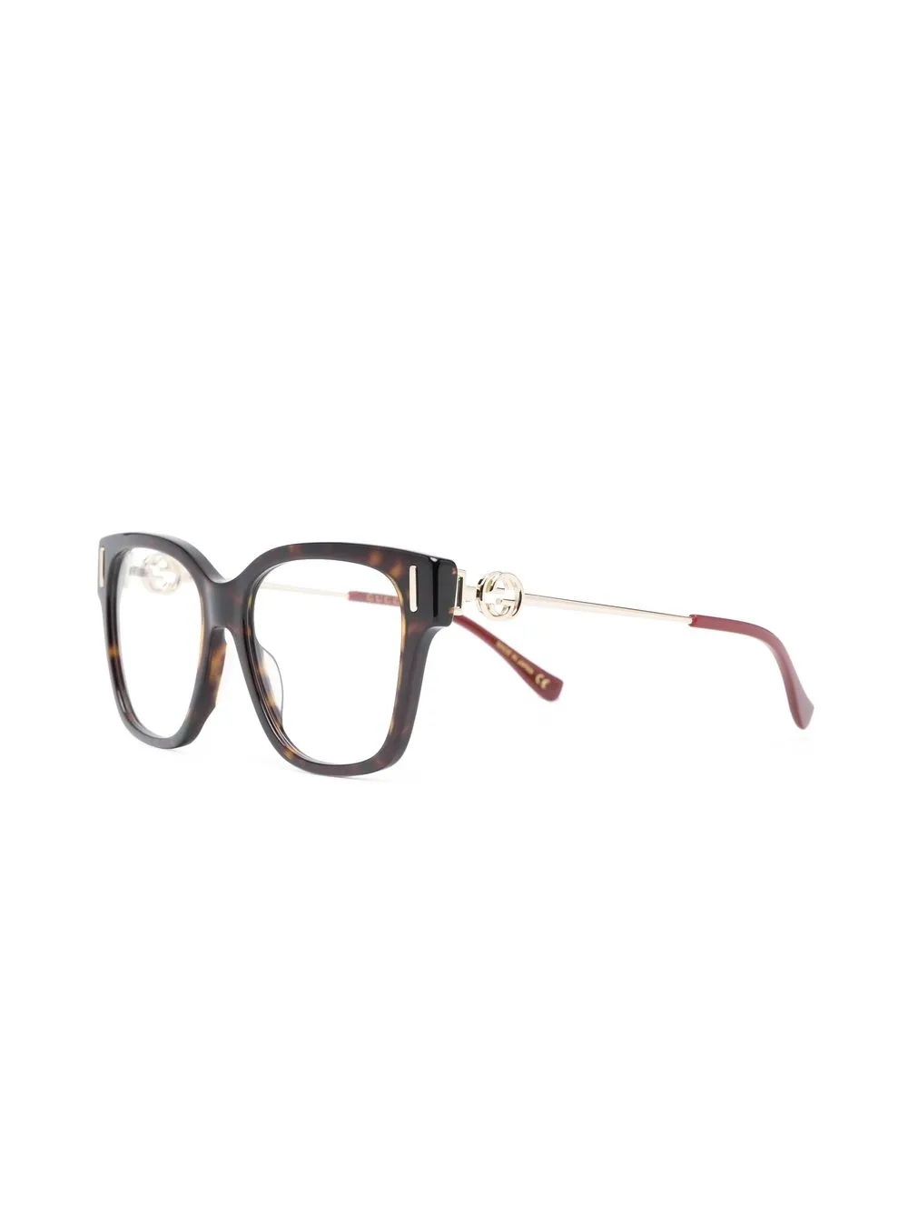 

Gucci Eyewear lentes con armazón cuadrado - Marrón