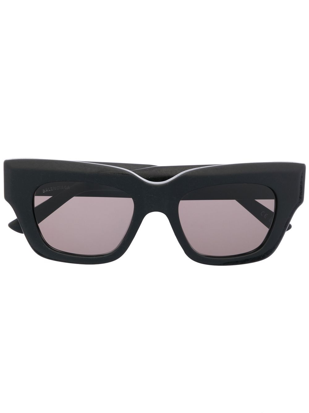 Balenciaga Eyewear side logo-plaque sunglasses - Black