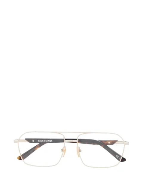 Balenciaga Eyewear double-bridge pilot-frame glasses