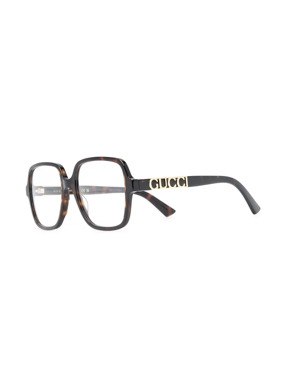 Gucci Eyewear Bril met vierkant montuur - Bruin