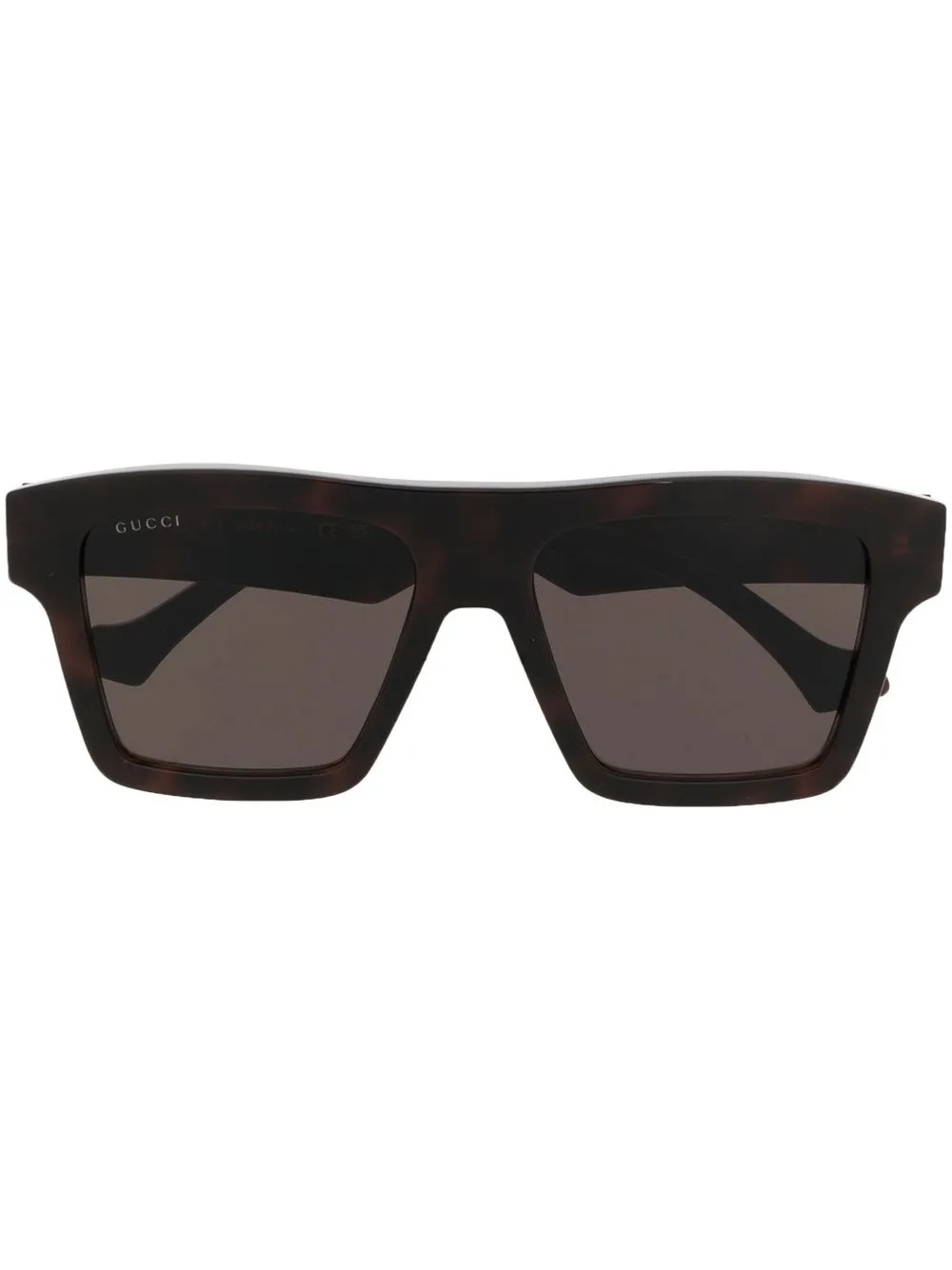 

Gucci Eyewear lentes de sol con armazón rectangular - Marrón