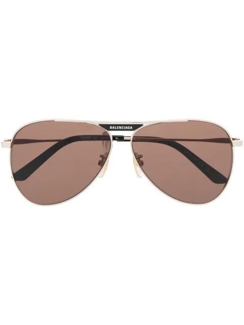 Balenciaga Eyewear pilot-frame tinted sunglasses 