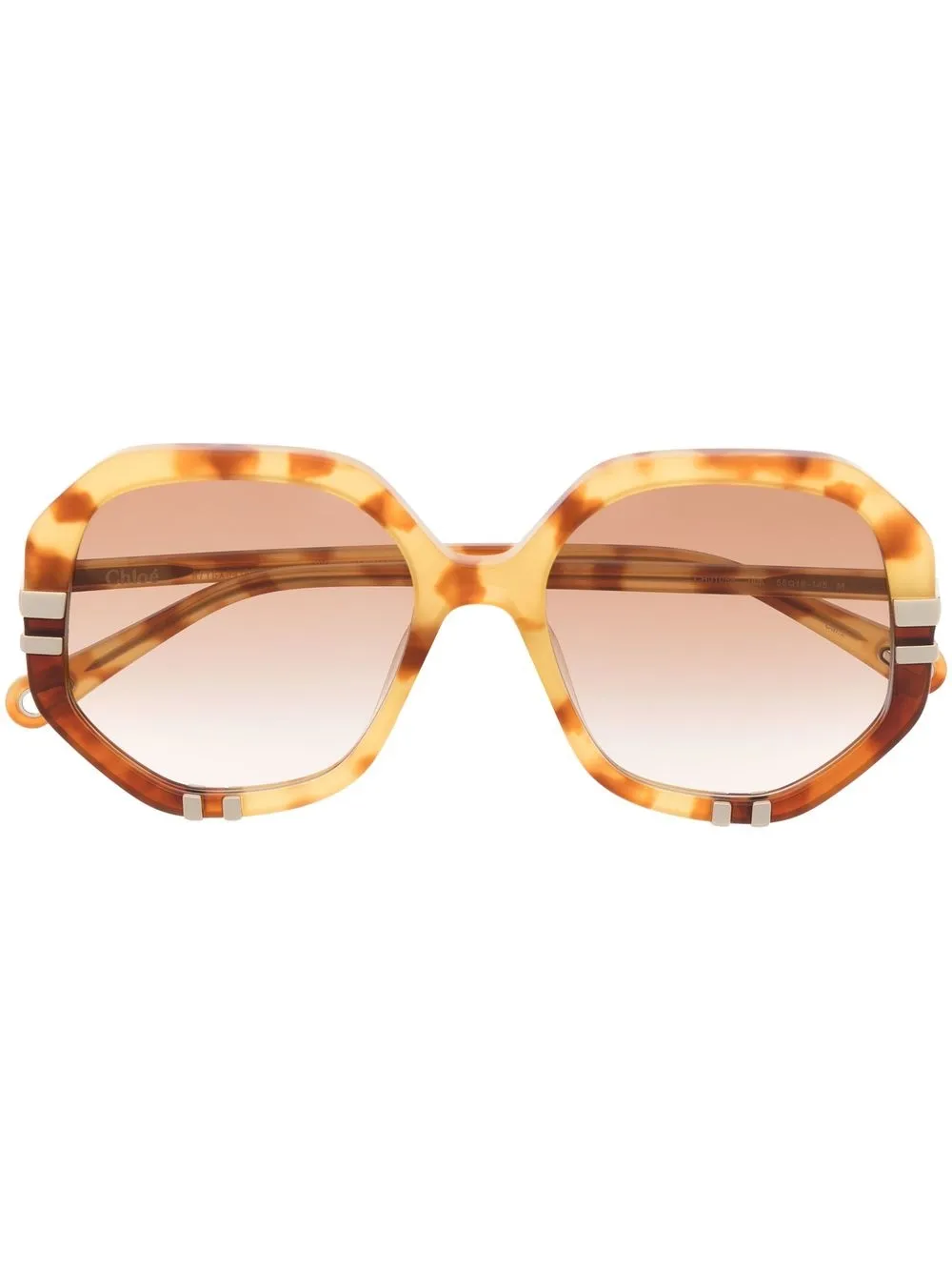 

Chloé Eyewear lentes de sol con armazón redonda - Negro