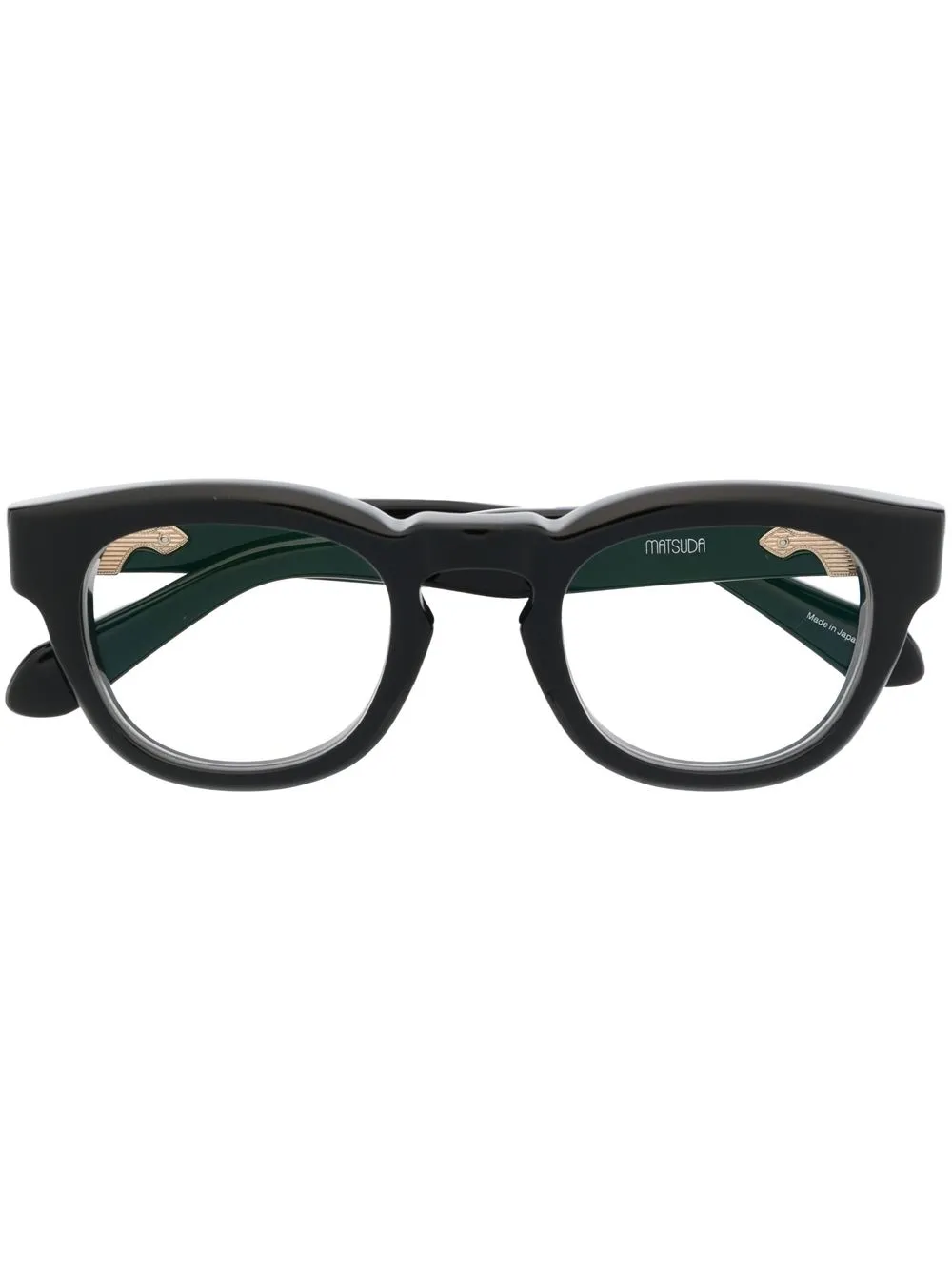 

Matsuda round-frame optical glasses - Black