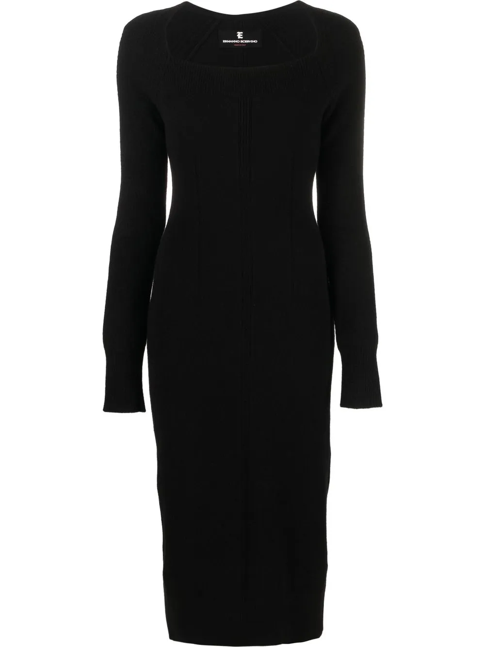 

Ermanno Scervino mid-length knitted dress - Black