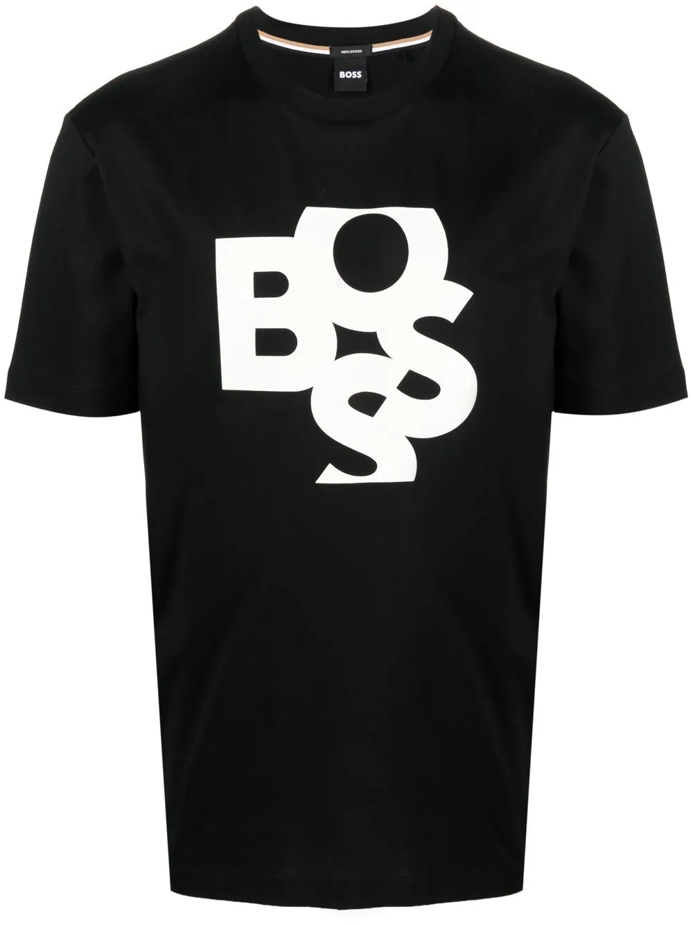 

BOSS logo-print cotton T_shirt - Black