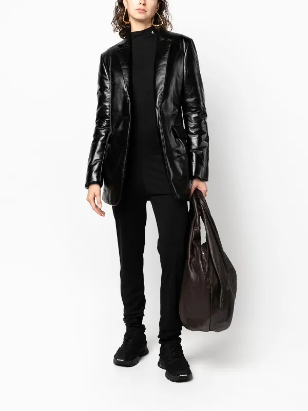 Raf Simons Funnel Neck Logo Jumpsuit | Black | FARFETCH