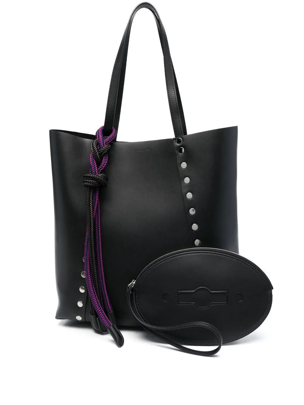 

Zanellato tote con apliques - Negro