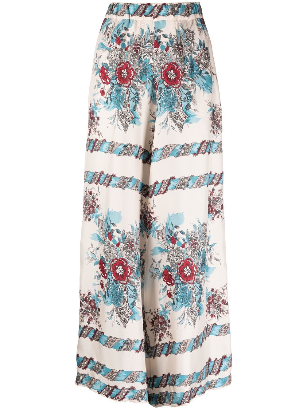 

Antonio Marras multi-print high-waist trousers - Neutro