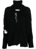 Monse cable-knit jumper - Black