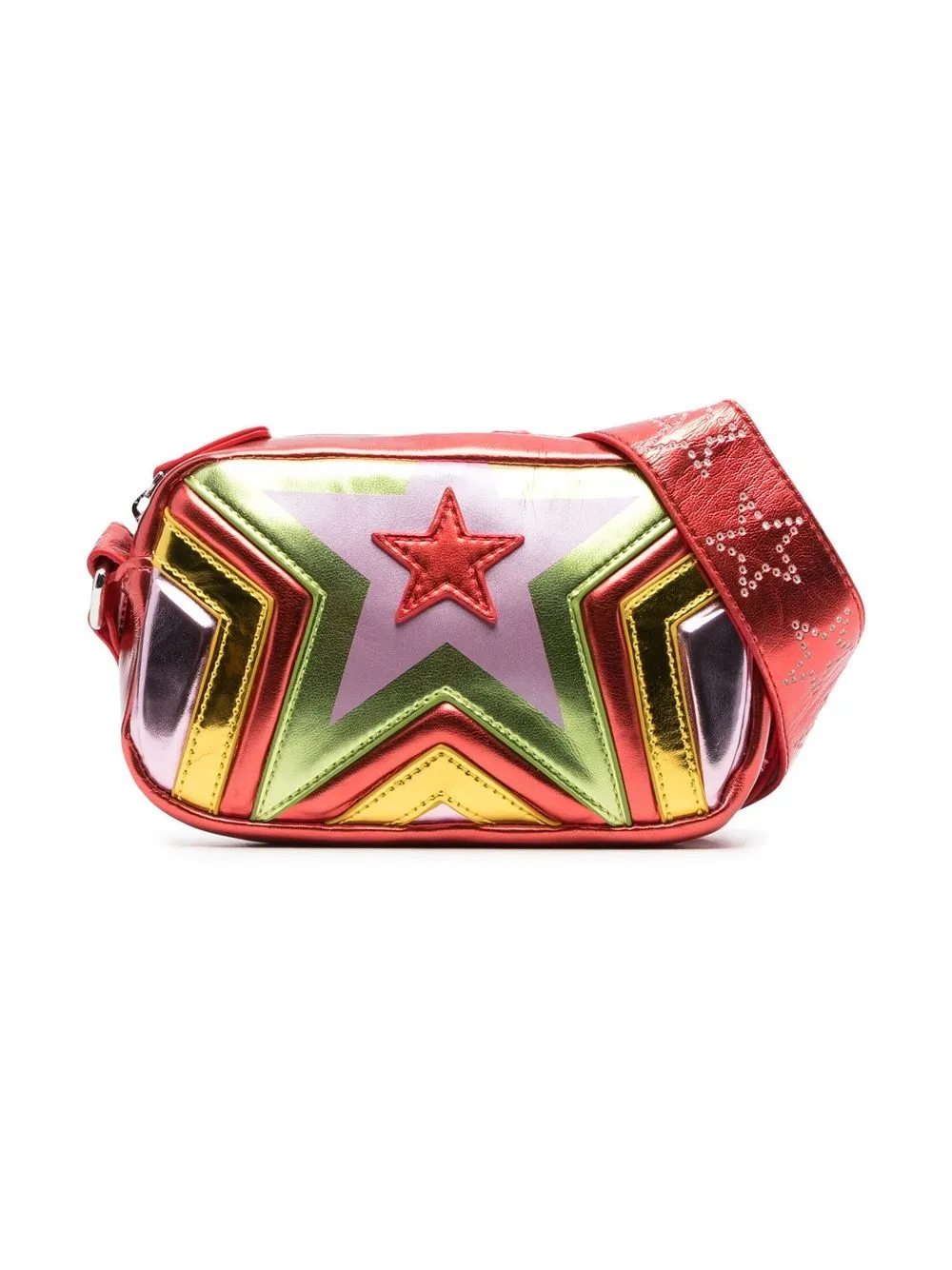 

Stella McCartney Kids metallic-effect shoulder bag - Red