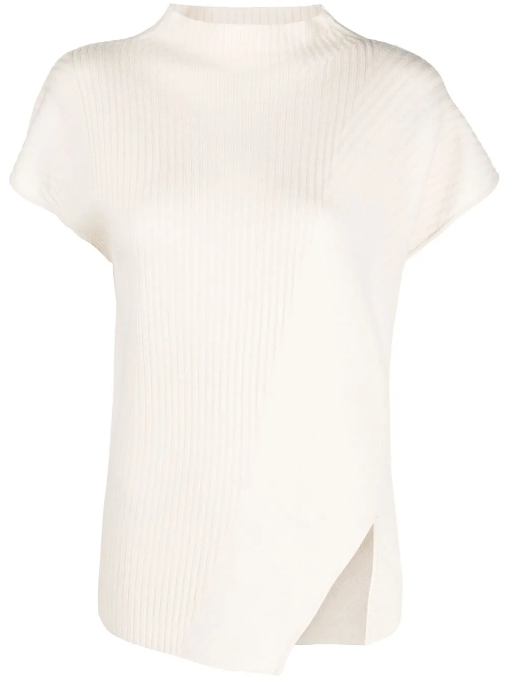 

AERON ribbed-knit T-shirt - Neutrals