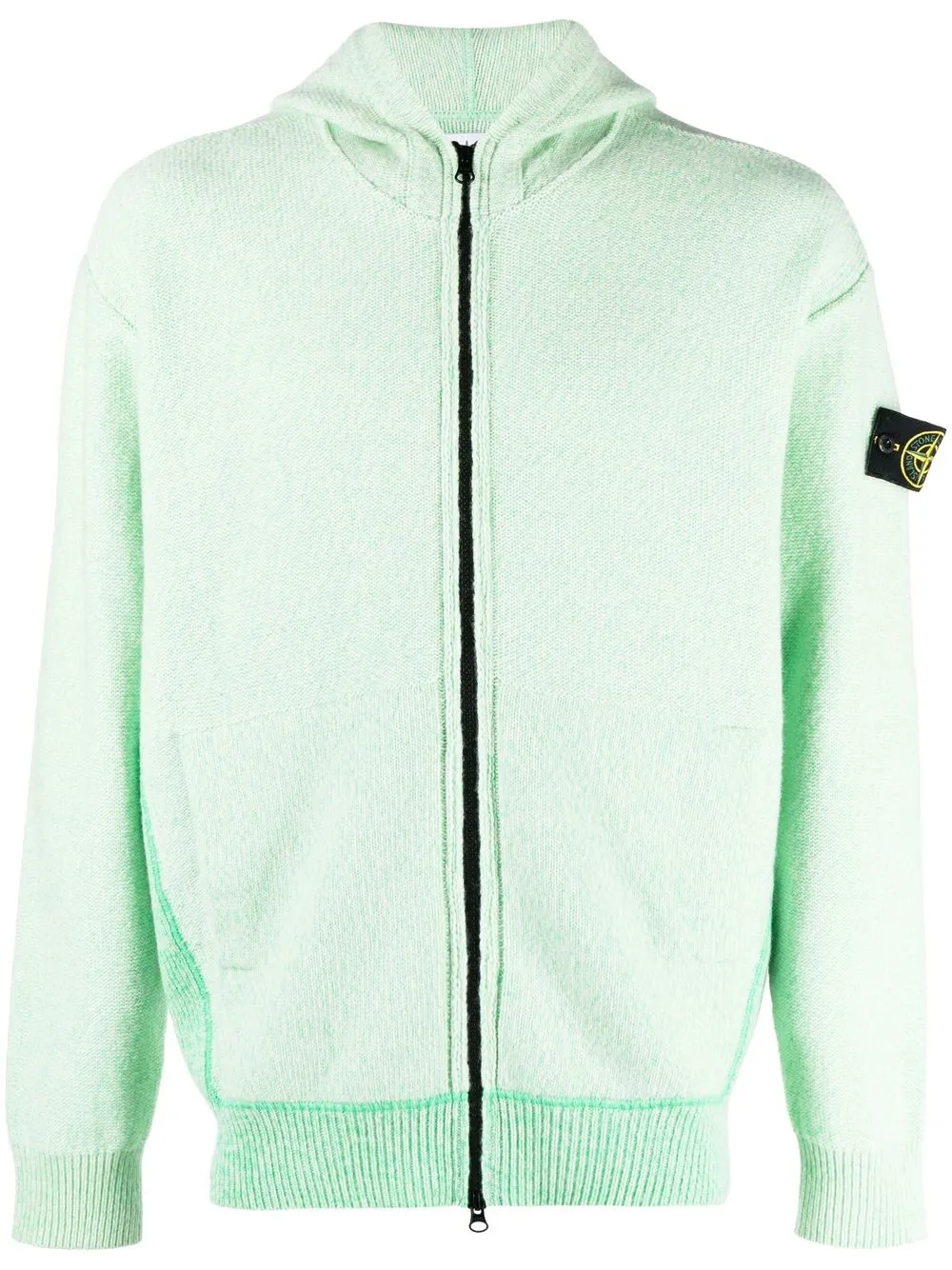 

Stone Island hoodie con parche del logo - Verde