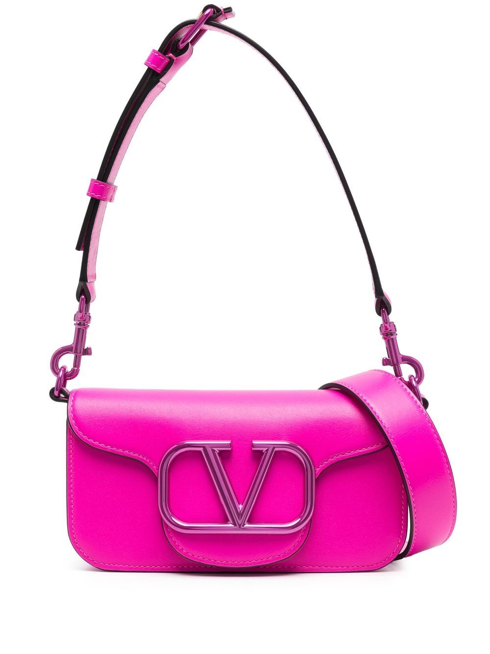 

Valentino Garavani bolsa de hombro Locò VLogo pequeña - Rosado