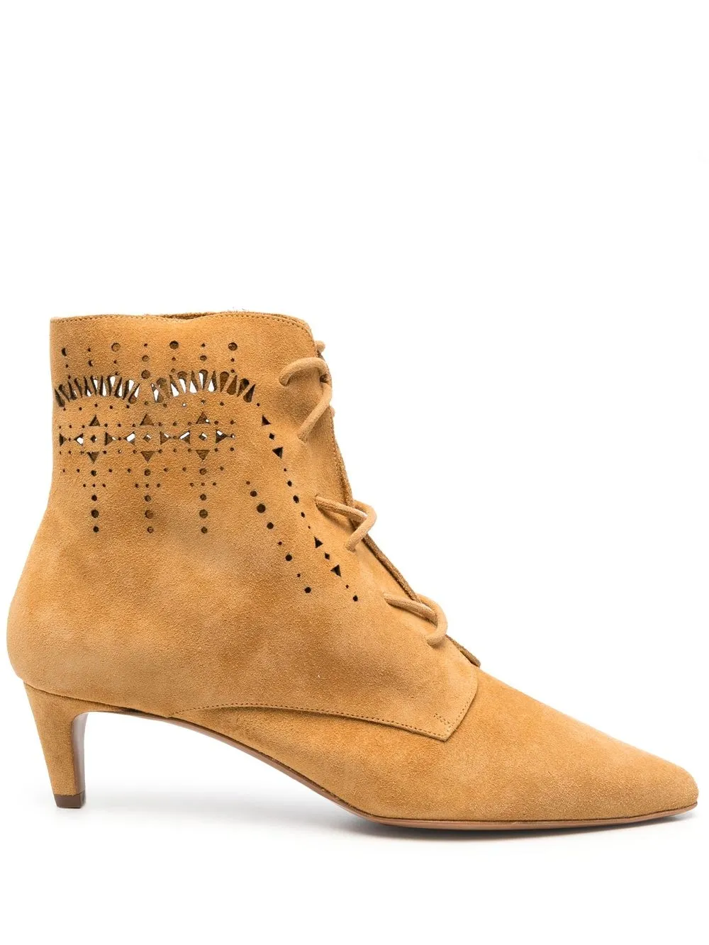 

Forte Forte 50mm laser-cut detail ankle boots - Neutrals