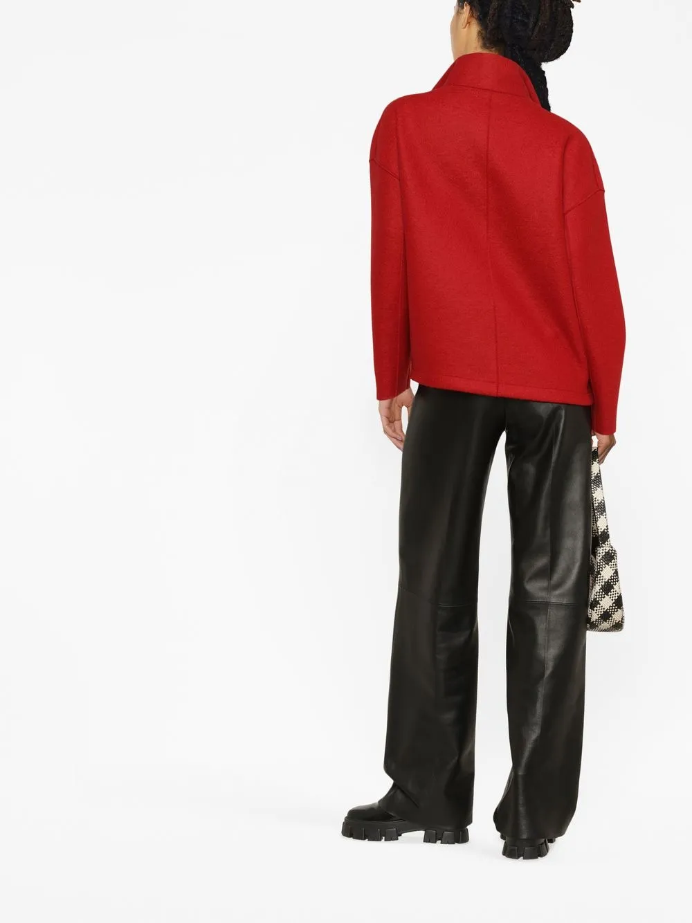 Harris Wharf London doublebreasted Funnel Neck Jacket Farfetch