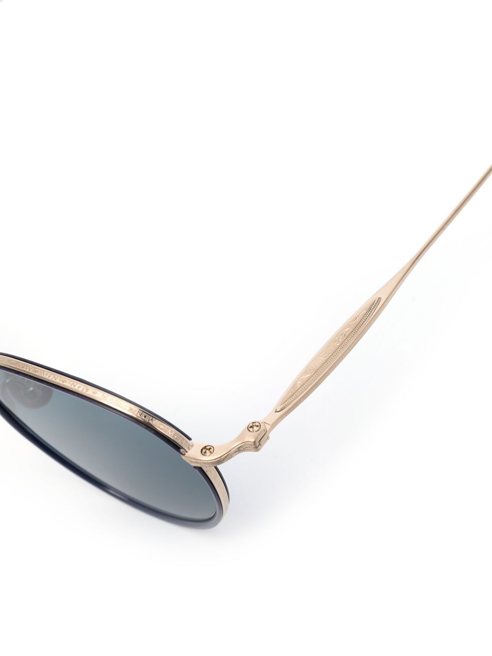 Shop Matsuda Round-frame Tinted Sunglasses In Gold