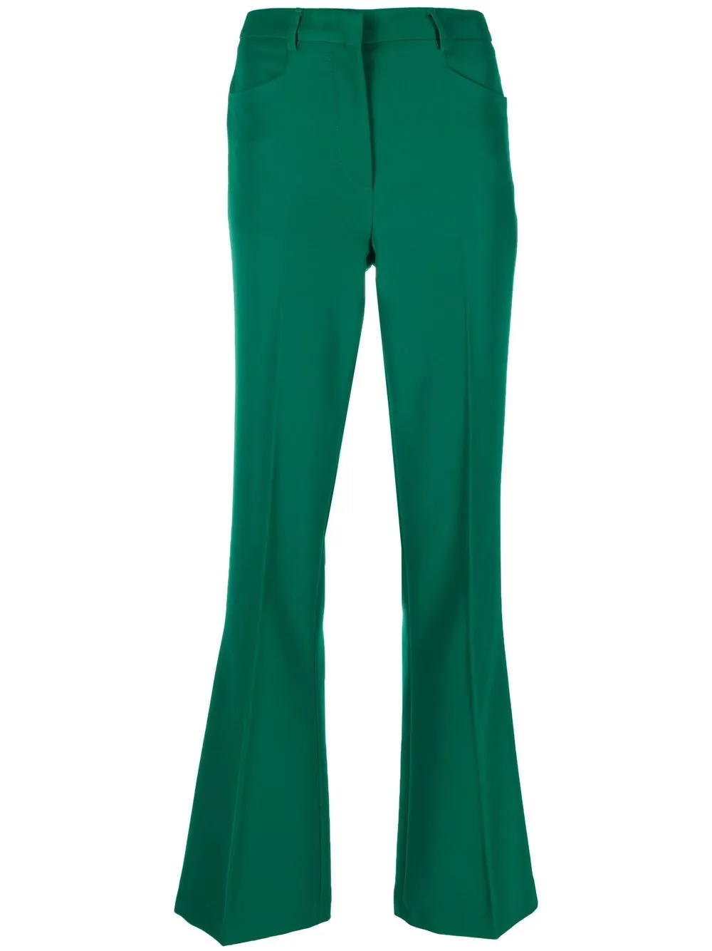 

Cenere GB pantalones acampanados con tiro medio - Verde