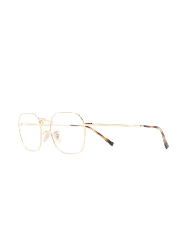 Ray-Ban square-frame Optical Glasses | Gold | FARFETCH display picture 1