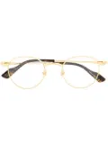 Gucci Eyewear Round frame clear glasses - Gold