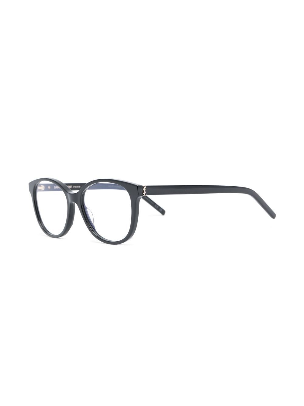 Shop Saint Laurent Round-frame Glasses In Black