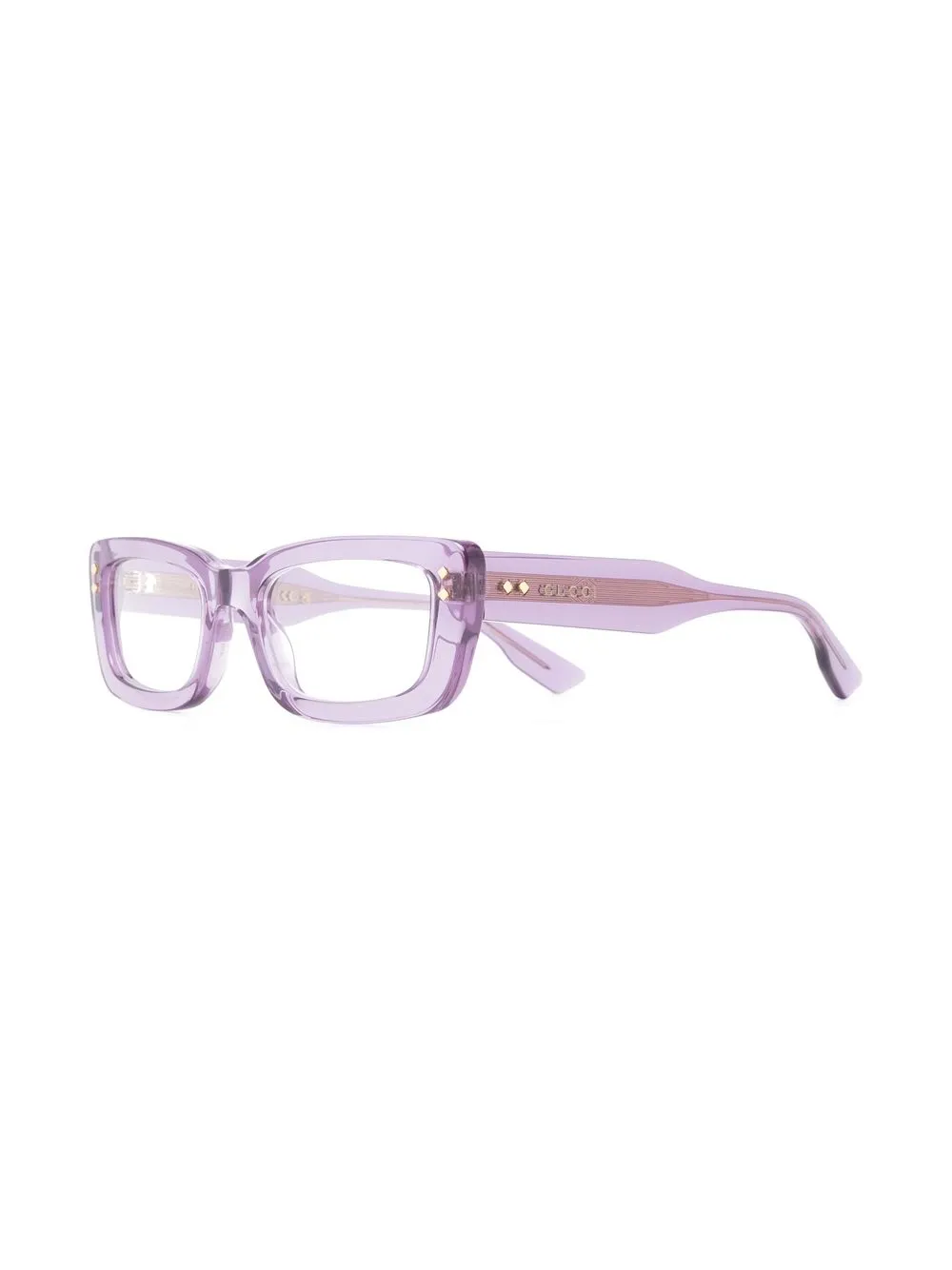 Gucci Eyewear Bril met rechthoekig montuur - Paars