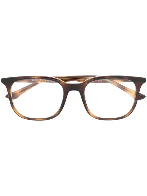 Ray-Ban lentes con armazón cuadrada estilo carey