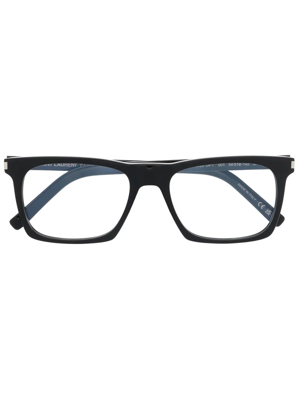 

Saint Laurent Eyewear lentes con armazón cuadrada - Negro