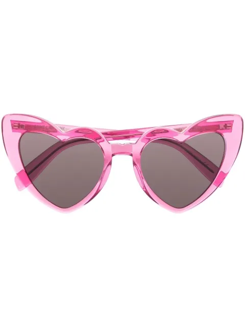 Saint Laurent Eyewear heart-frame tinted sunglasses