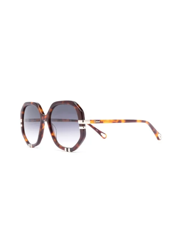 Chloé Eyewear ラウンドフレーム サングラス | ブラウン