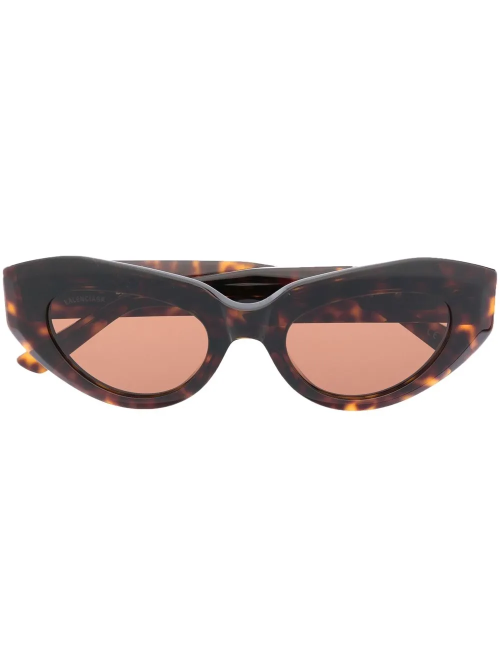 

Balenciaga Eyewear lentes de sol con armazón cat eye estilo carey - Marrón