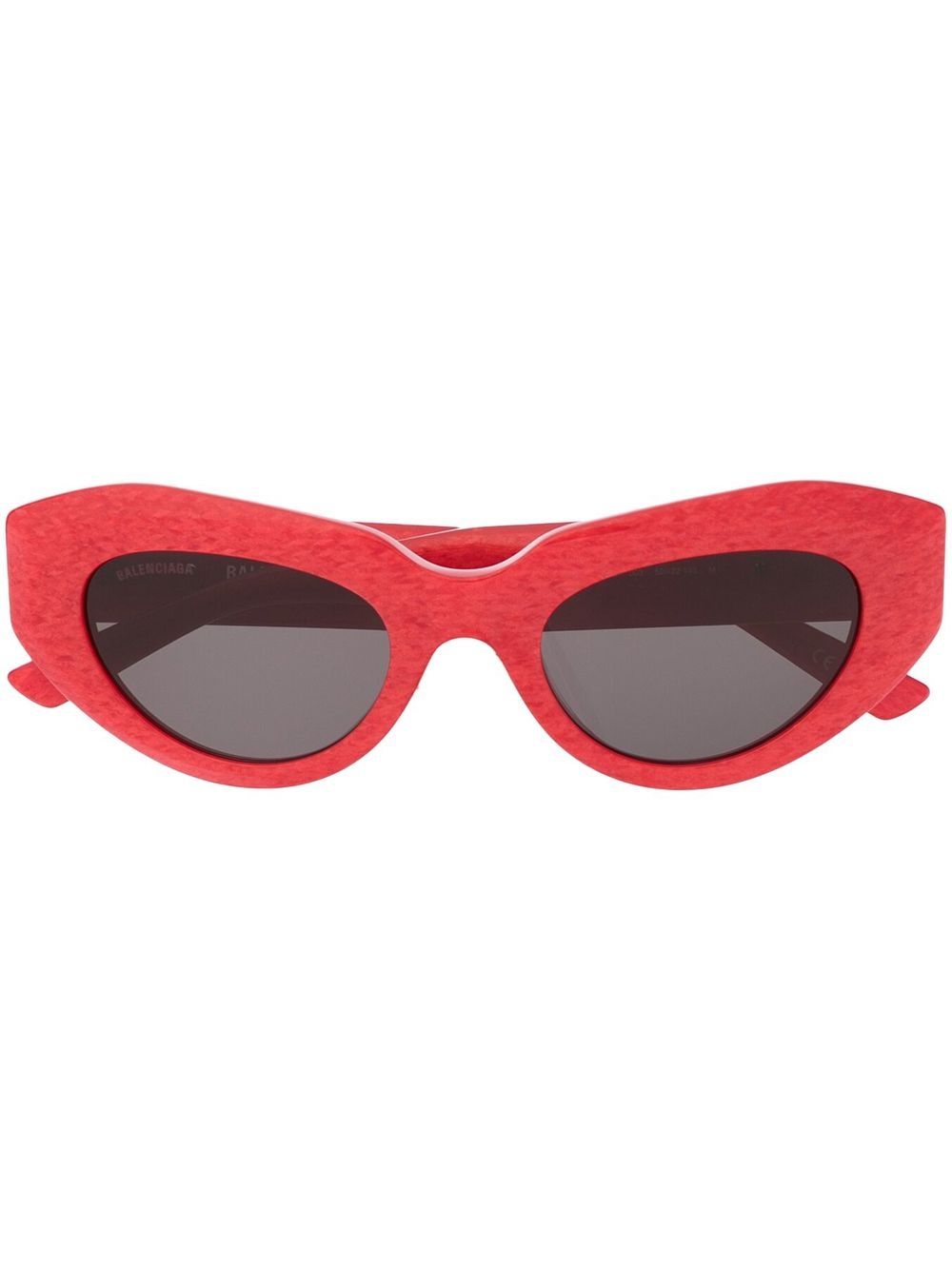 Balenciaga Eyewear logo-plaque cat-eye sunglasses - Red