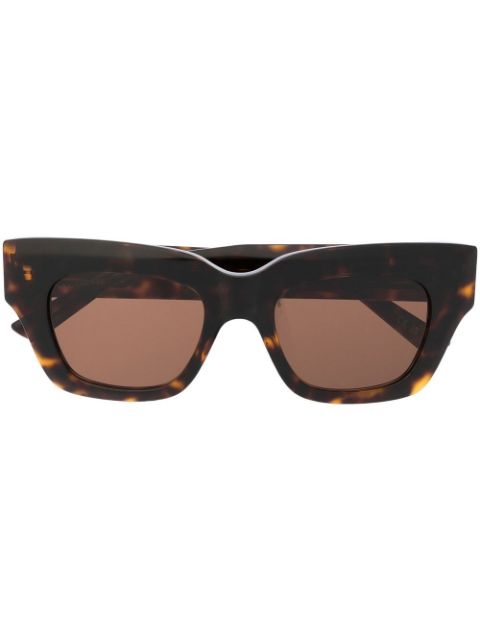 Balenciaga Eyewear logo-plaque square-frame sunglasses Women