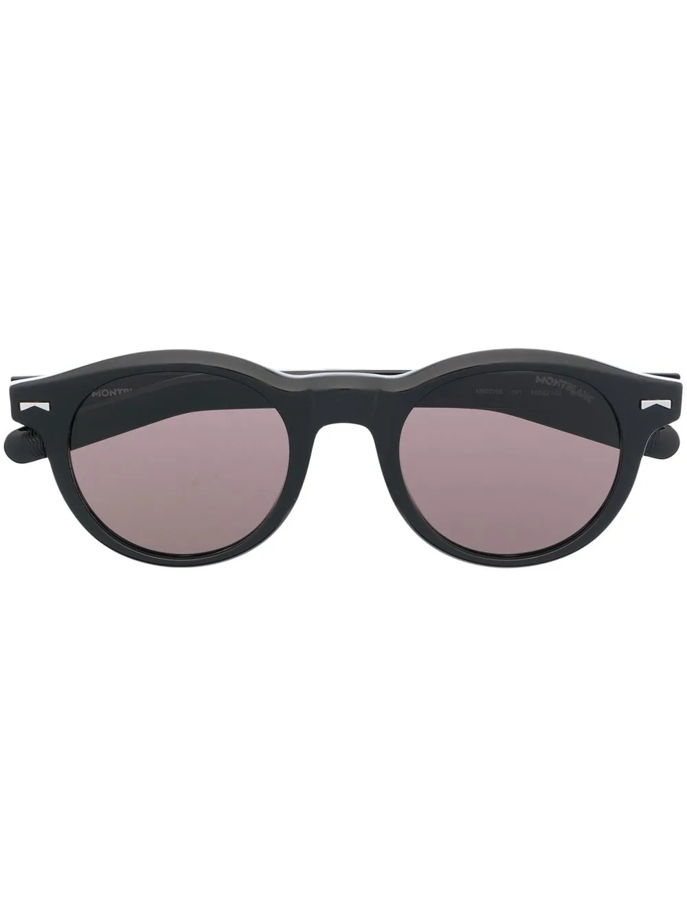 

Montblanc lentes de sol con armazón redonda - Negro