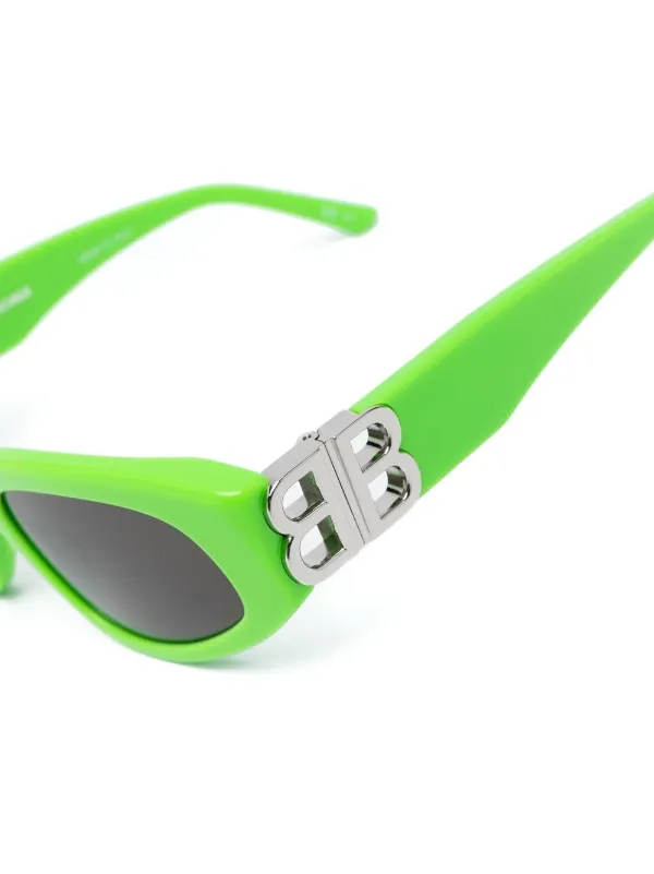 Balenciaga  cat eye Green Sunglasses Balenciaga BA52 61N Green Cat Eye Violet Gradient 56-17  main image 2