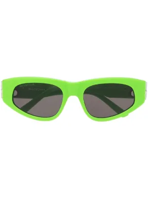 Balenciaga Eyewear オーバルフレーム サングラス | グリーン