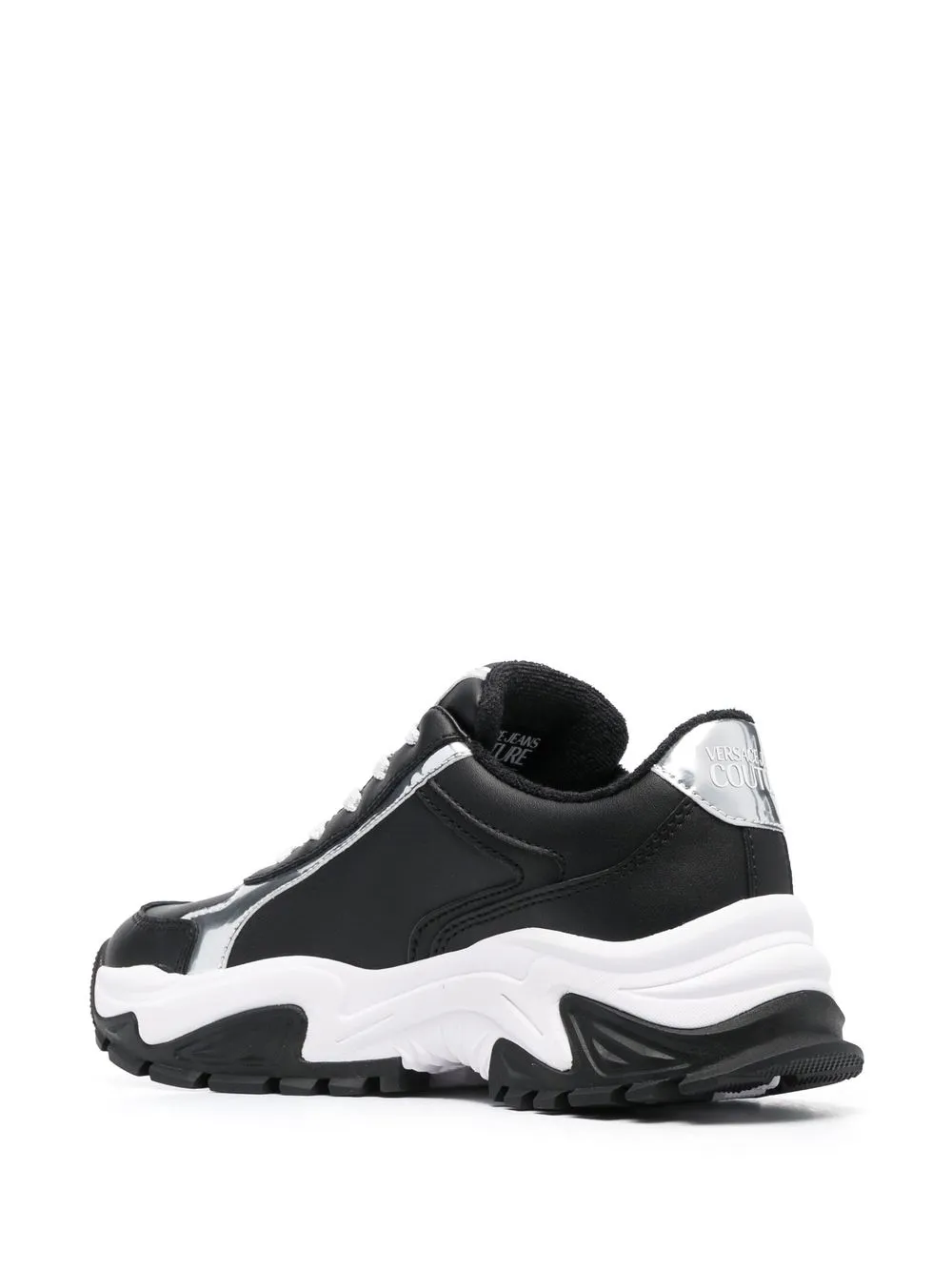  Versace Jeans Couture Sneakers Mit Logo Print   Schwarz 