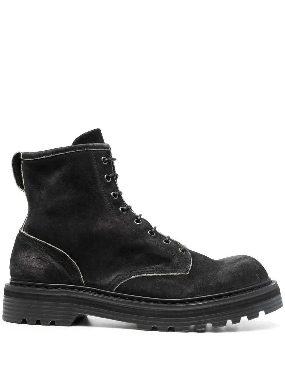 

Premiata contrasting-trim lace-up boots - Negro