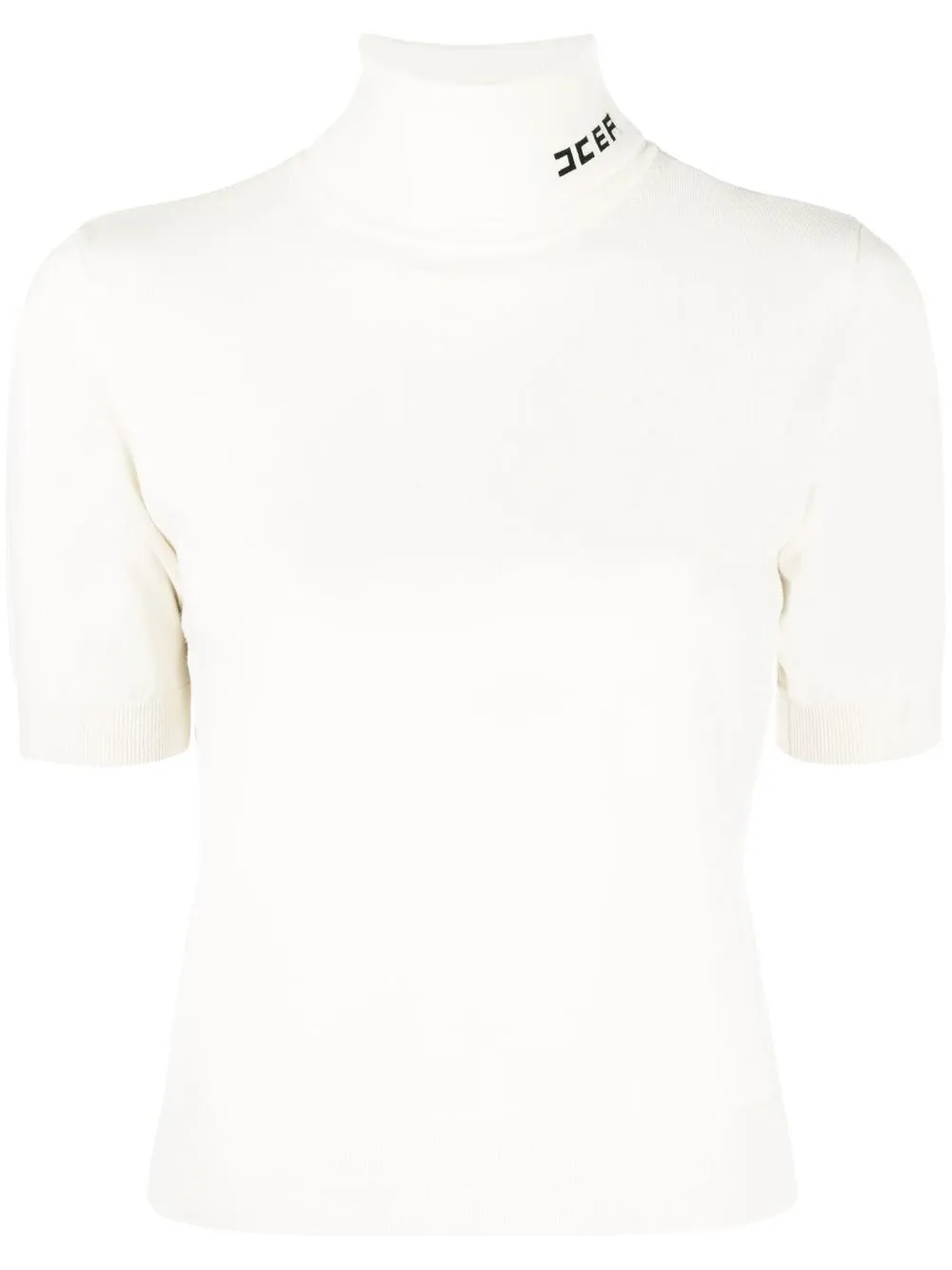 

Elisabetta Franchi logo-detail knitted top - Neutrals