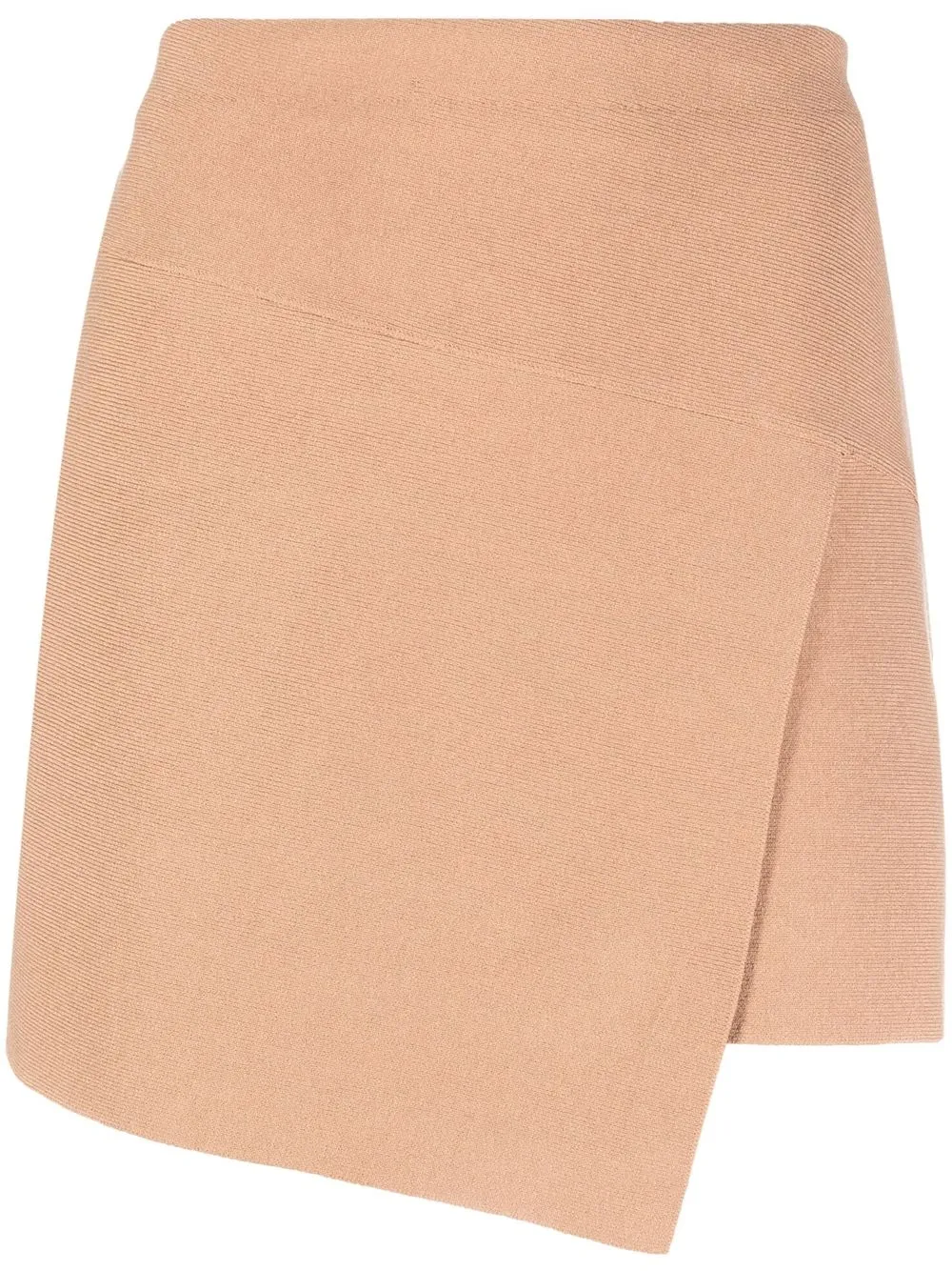 

ANDREĀDAMO asymmetric mini wrap skirt - Neutrals