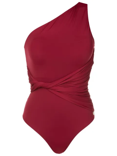 Brigitte twist-detail one shoulder swimsuit