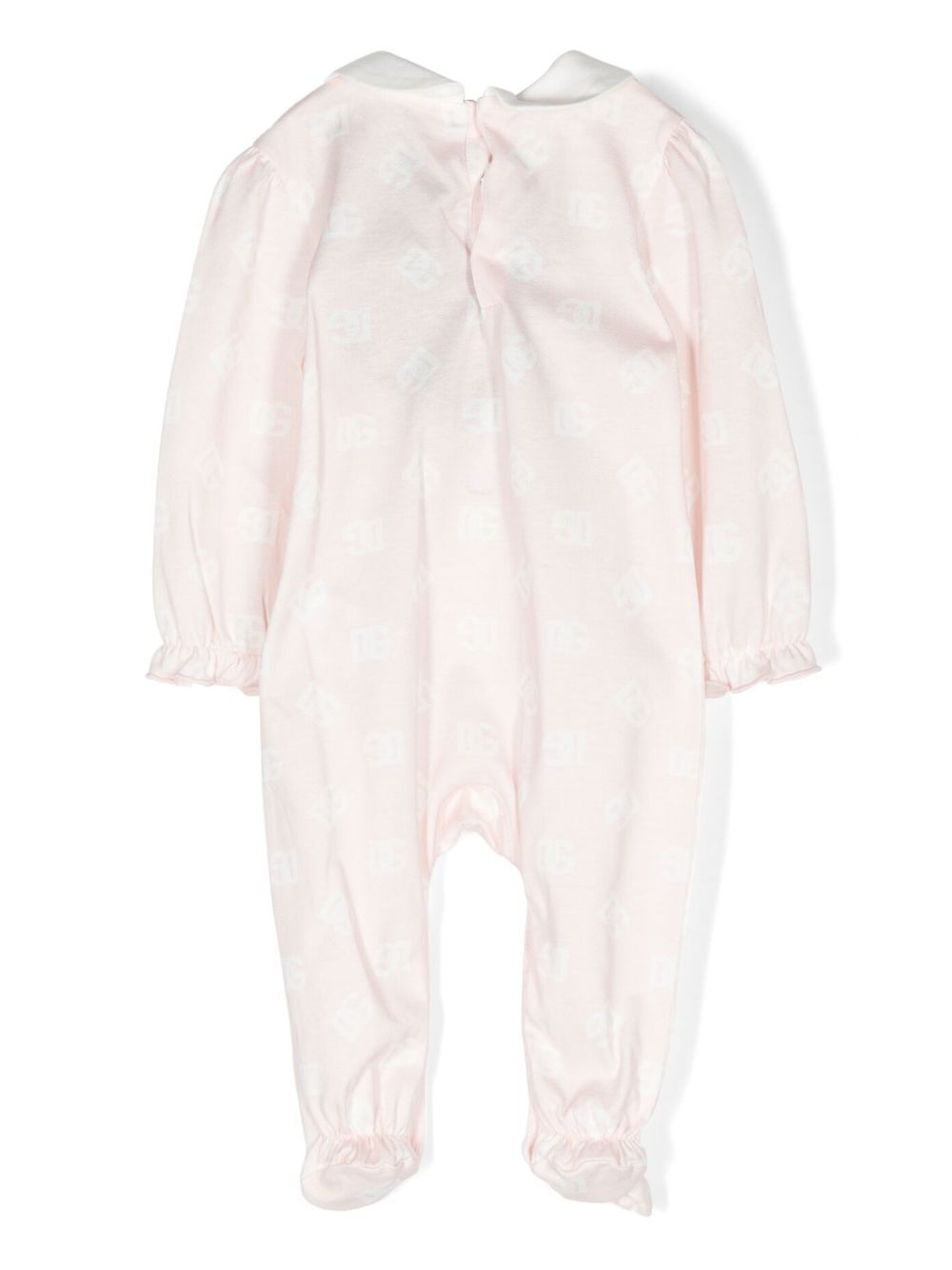 Dolce & Gabbana Kids Romper met monogram patroon - Roze