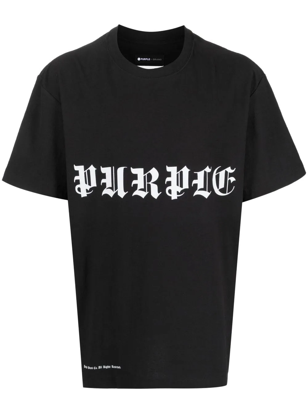 

Purple Brand playera con logo estampado - Negro