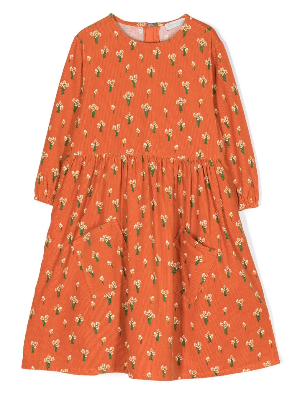 

Stella McCartney Kids floral-print long-sleeved dress - Orange