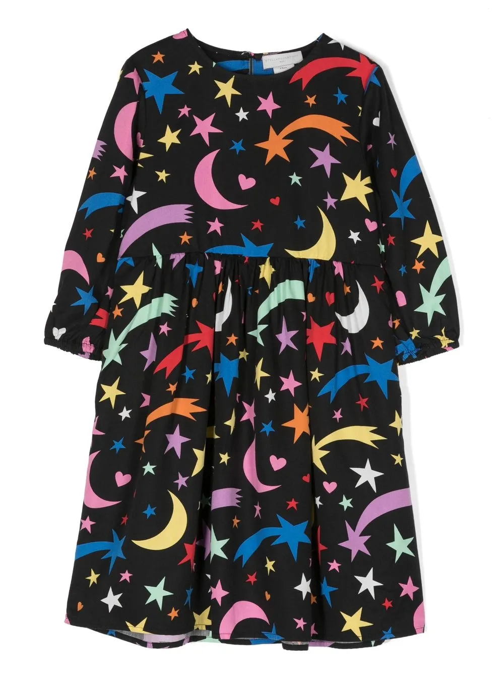 

Stella McCartney Kids vestido con estampado gráfico - Negro