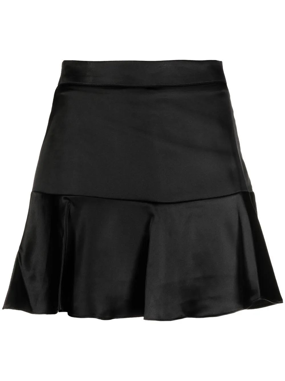 

Designers Remix flared satin mini skirt - Black