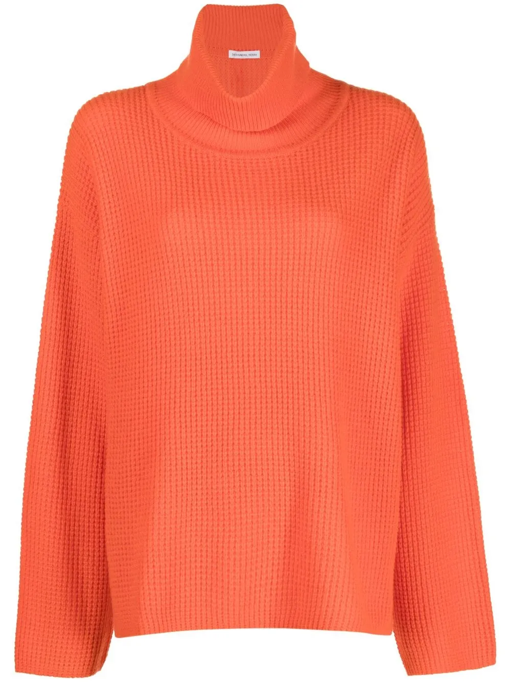 

Designers Remix waffle-knit roll-neck jumper - Orange